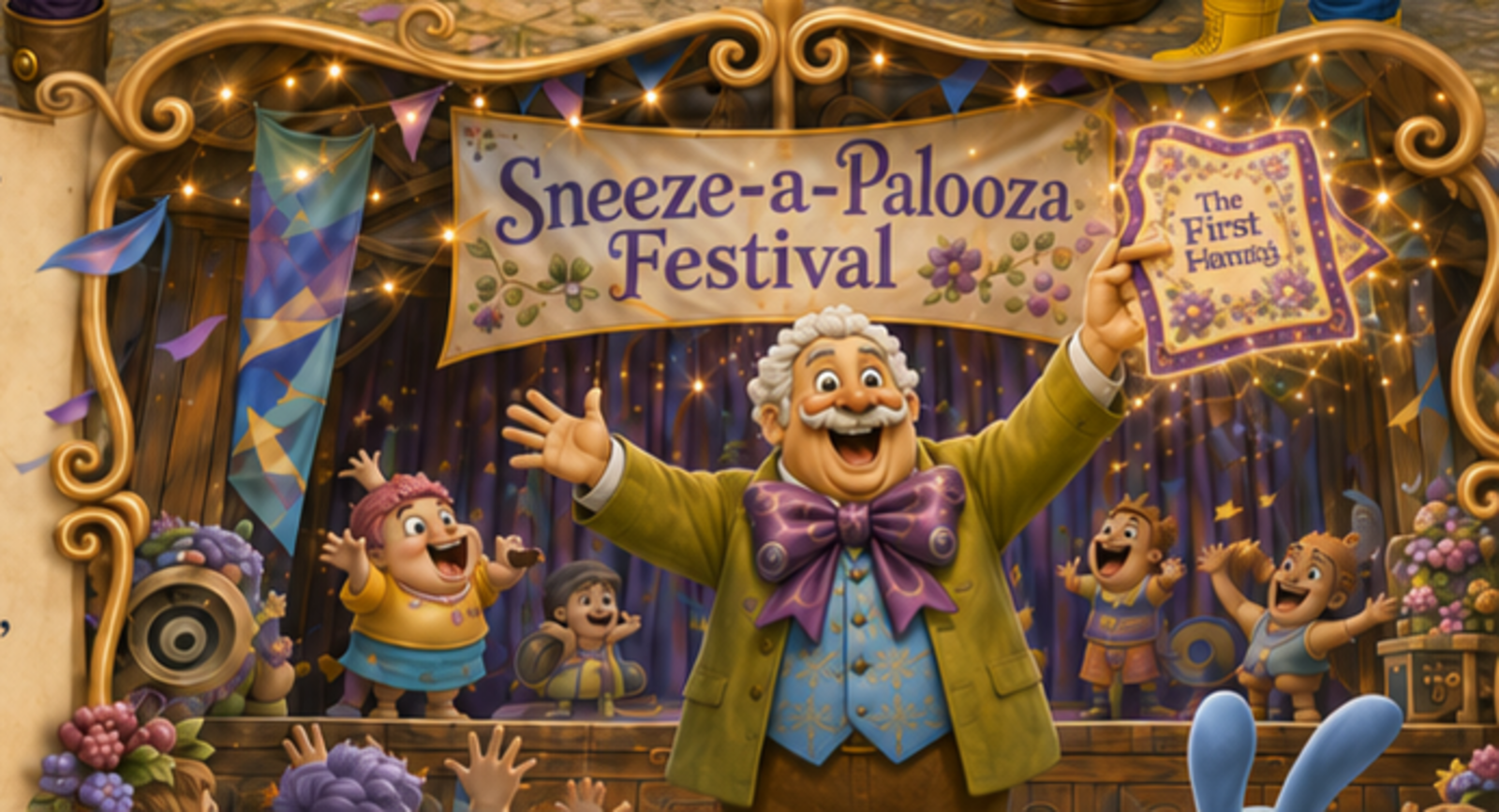 Sneeze-a-Palooza Festival stage in Ticklesville